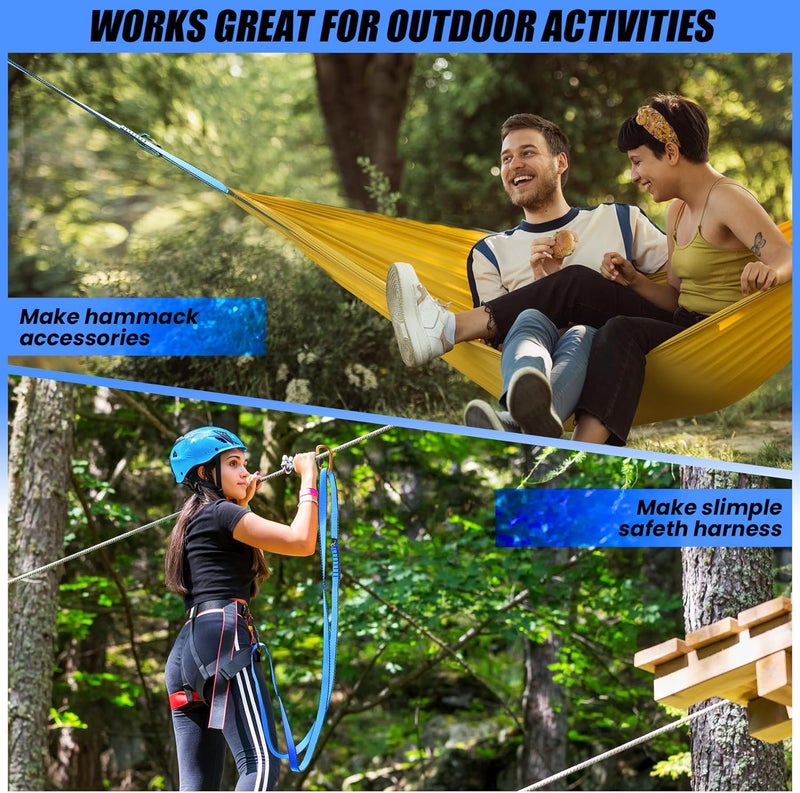 CAPARK 18MM Nylon Climbing Slings Runners 23 kN Strong Webbing Straps for Rock Climbing, Rappelling, Swing, Yoga Hammock etc - Image 5